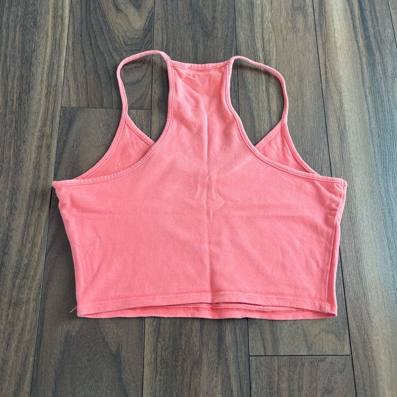 Pink Cropped Tank Top - Picture 2 of 2